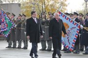 Praporu zabezpečení propůjčen bojový prapor