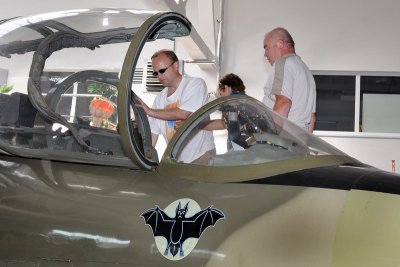 Viewing a cockpit by touching