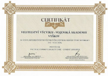 V letošním roce jsme získali certifikát autorizovaného výcvikového centra AČR pro výcvik TCCC-CLS