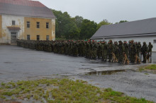 Zatažené nebe a vytrvalý déšť. Nepříznivé počasí doprovázelo zahájení cvičení Shield 2/2019