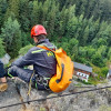 Výcvik členů lezeckých skupin Vojenských hasičských jednotek