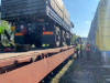 Nakládaní techniky na železnici aneb vagónování v Boleticích